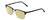 Profile View of Ernest Hemingway H4870 Designer Polarized Reading Sunglasses with Custom Cut Powered Sun Flower Yellow Lenses in Matte Black/Shiny Gun Metal Unisex Cateye Full Rim Acetate 53 mm