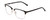 Profile View of Ernest Hemingway H4870 Designer Reading Eye Glasses with Custom Cut Powered Lenses in Shiny Black/Silver Unisex Cateye Full Rim Acetate 53 mm