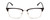 Front View of Ernest Hemingway H4870 Designer Single Vision Prescription Rx Eyeglasses in Shiny Black/Silver Unisex Cateye Full Rim Acetate 53 mm