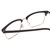 Close Up View of Ernest Hemingway H4870 Designer Bi-Focal Prescription Rx Eyeglasses in Shiny Black/Silver Unisex Cateye Full Rim Acetate 53 mm