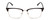 Front View of Ernest Hemingway H4870 Designer Progressive Lens Prescription Rx Eyeglasses in Shiny Black/Silver Unisex Cateye Full Rim Acetate 53 mm