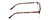 Side View of Ernest Hemingway H4870 Unisex Cateye Semi-Rimless Eyeglasses Brown Tortoise 53mm