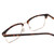 Close Up View of Ernest Hemingway H4870 Unisex Cateye Semi-Rimless Eyeglasses Brown Tortoise 53mm