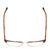 Top View of Ernest Hemingway H4870 Unisex Cateye Semi-Rimless Eyeglasses Brown Tortoise 53mm