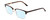 Profile View of Ernest Hemingway H4870 Designer Blue Light Blocking Eyeglasses in Shiny Brown Auburn Tortoise Havana/Gold Unisex Cateye Full Rim Acetate 53 mm