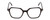 Front View of Ernest Hemingway 4872 Unisex Square Eyeglasses in Gloss Black/Silver Accent 50mm