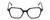 Front View of Ernest Hemingway H4872 Designer Single Vision Prescription Rx Eyeglasses in Gloss Black/Silver Accents Unisex Square Full Rim Acetate 50 mm