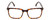 Front View of Ernest Hemingway H4866 Designer Reading Eye Glasses with Custom Cut Powered Lenses in Brown Amber Tortoise/Silver Accent Unisex Cateye Full Rim Acetate 51 mm