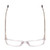 Top View of Ernest Hemingway H4866 Designer Reading Eye Glasses with Custom Cut Powered Lenses in Clear Crystal/Silver Glitter Accent Unisex Cateye Full Rim Acetate 51 mm