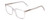 Profile View of Ernest Hemingway H4866 Designer Single Vision Prescription Rx Eyeglasses in Clear Crystal/Silver Glitter Accent Unisex Cateye Full Rim Acetate 51 mm