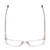 Top View of Ernest Hemingway H4866 Designer Bi-Focal Prescription Rx Eyeglasses in Clear Crystal/Silver Glitter Accent Unisex Cateye Full Rim Acetate 51 mm