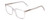 Profile View of Ernest Hemingway H4866 Designer Blue Light Blocking Eyeglasses in Clear Crystal/Silver Glitter Accent Unisex Cateye Full Rim Acetate 51 mm