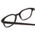 Close Up View of Ernest Hemingway H4867 Designer Reading Eye Glasses with Custom Cut Powered Lenses in Gloss Black/Silver Accents Unisex Cateye Full Rim Acetate 50 mm