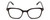 Front View of Ernest Hemingway H4867 Designer Single Vision Prescription Rx Eyeglasses in Gloss Black/Silver Accents Unisex Cateye Full Rim Acetate 50 mm