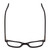 Top View of Ernest Hemingway H4867 Designer Bi-Focal Prescription Rx Eyeglasses in Gloss Black/Silver Accents Unisex Cateye Full Rim Acetate 50 mm