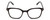 Front View of Ernest Hemingway H4867 Designer Progressive Lens Prescription Rx Eyeglasses in Gloss Black/Silver Accents Unisex Cateye Full Rim Acetate 50 mm