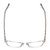 Top View of Ernest Hemingway H4867 Designer Reading Eye Glasses with Custom Cut Powered Lenses in Clear Crystal/Silver Glitter Accent Unisex Cateye Full Rim Acetate 50 mm