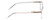 Side View of Ernest Hemingway H4867 Designer Progressive Lens Prescription Rx Eyeglasses in Clear Crystal/Silver Glitter Accent Unisex Cateye Full Rim Acetate 50 mm