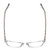 Top View of Ernest Hemingway H4867 Designer Progressive Lens Prescription Rx Eyeglasses in Clear Crystal/Silver Glitter Accent Unisex Cateye Full Rim Acetate 50 mm