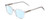 Profile View of Ernest Hemingway H4867 Designer Blue Light Blocking Eyeglasses in Clear Crystal/Silver Glitter Accent Unisex Cateye Full Rim Acetate 50 mm