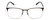 Front View of Ernest Hemingway 4864 Unisex Cateye Semi-Rimless Eyeglasses in Brown Silver 58mm