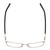 Top View of Ernest Hemingway H4864 Designer Single Vision Prescription Rx Eyeglasses in Matte Brown Satin Silver Unisex Cateye Full Rim Stainless Steel 58 mm