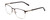 Profile View of Ernest Hemingway H4864 Designer Progressive Lens Prescription Rx Eyeglasses in Matte Brown Satin Silver Unisex Cateye Full Rim Stainless Steel 58 mm