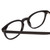 Close Up View of Ernest Hemingway H4865 Unisex Cateye Eyeglasses in Gloss Black/Rounded Tips 49mm