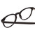 Close Up View of Ernest Hemingway H4865 Designer Reading Eye Glasses with Custom Cut Powered Lenses in Gloss Black/Rounded Tips Unisex Cateye Full Rim Acetate 49 mm