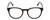 Front View of Ernest Hemingway H4865 Designer Reading Eye Glasses with Custom Cut Powered Lenses in Gloss Black/Rounded Tips Unisex Cateye Full Rim Acetate 49 mm