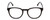 Front View of Ernest Hemingway H4865 Designer Progressive Lens Prescription Rx Eyeglasses in Gloss Black/Rounded Tips Unisex Cateye Full Rim Acetate 49 mm