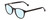 Profile View of Ernest Hemingway H4865 Designer Blue Light Blocking Eyeglasses in Gloss Black/Rounded Tips Unisex Cateye Full Rim Acetate 49 mm