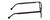 Side View of Ernest Hemingway H4865 Designer Blue Light Blocking Eyeglasses in Gloss Black/Rounded Tips Unisex Cateye Full Rim Acetate 49 mm