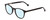 Profile View of Ernest Hemingway H4865 Designer Progressive Lens Blue Light Blocking Eyeglasses in Gloss Black/Rounded Tips Unisex Cateye Full Rim Acetate 49 mm