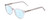 Profile View of Ernest Hemingway H4865 Designer Progressive Lens Blue Light Blocking Eyeglasses in Clear Crystal Silver Glitter/Rounded Tips Unisex Cateye Full Rim Acetate 49 mm