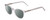 Profile View of Ernest Hemingway H4865 Designer Polarized Sunglasses with Custom Cut Smoke Grey Lenses in Clear Crystal Silver Glitter/Rounded Tips Unisex Cateye Full Rim Acetate 49 mm