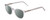 Profile View of Ernest Hemingway H4865 Designer Polarized Reading Sunglasses with Custom Cut Powered Smoke Grey Lenses in Clear Crystal Silver Glitter/Rounded Tips Unisex Cateye Full Rim Acetate 49 mm