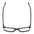 Top View of Ernest Hemingway 4866 Unisex Cateye Eyeglasses in Gloss Black/Silver Accent 51mm