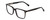 Profile View of Ernest Hemingway H4866 Designer Reading Eye Glasses with Custom Cut Powered Lenses in Gloss Black/Silver Accents Unisex Cateye Full Rim Acetate 51 mm