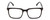 Front View of Ernest Hemingway H4866 Designer Reading Eye Glasses with Custom Cut Powered Lenses in Gloss Black/Silver Accents Unisex Cateye Full Rim Acetate 51 mm