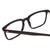 Close Up View of Ernest Hemingway H4866 Designer Single Vision Prescription Rx Eyeglasses in Gloss Black/Silver Accents Unisex Cateye Full Rim Acetate 51 mm