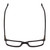 Top View of Ernest Hemingway H4866 Designer Single Vision Prescription Rx Eyeglasses in Gloss Black/Silver Accents Unisex Cateye Full Rim Acetate 51 mm