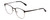 Profile View of Ernest Hemingway H4862 Designer Reading Eye Glasses with Custom Cut Powered Lenses in Satin Black/Silver Geometric Pattern Unisex Cateye Full Rim Stainless Steel 52 mm