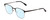 Profile View of Ernest Hemingway H4862 Designer Blue Light Blocking Eyeglasses in Satin Black/Silver Geometric Pattern Unisex Cateye Full Rim Stainless Steel 52 mm