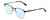 Profile View of Ernest Hemingway H4862 Designer Progressive Lens Blue Light Blocking Eyeglasses in Satin Black/Silver Geometric Pattern Unisex Cateye Full Rim Stainless Steel 52 mm