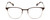 Front View of Ernest Hemingway H4862 Designer Progressive Lens Prescription Rx Eyeglasses in Satin Brown/Silver Geometric Pattern Unisex Cateye Full Rim Stainless Steel 52 mm