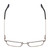 Top View of Ernest Hemingway H4863 Designer Reading Eye Glasses with Custom Cut Powered Lenses in Satin Black/Silver Geometric Pattern Unisex Rectangle Full Rim Stainless Steel 52 mm