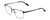 Profile View of Ernest Hemingway H4863 Designer Progressive Lens Prescription Rx Eyeglasses in Satin Black/Silver Geometric Pattern Unisex Rectangle Full Rim Stainless Steel 52 mm