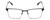 Front View of Ernest Hemingway H4863 Designer Progressive Lens Prescription Rx Eyeglasses in Satin Black/Silver Geometric Pattern Unisex Rectangle Full Rim Stainless Steel 52 mm
