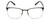 Front View of Ernest Hemingway H4864 Designer Single Vision Prescription Rx Eyeglasses in Matte Black Satin Silver Unisex Cateye Full Rim Stainless Steel 58 mm